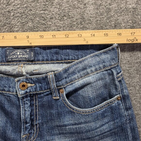Lucky Brand Jeans Womens 27 Blue Sienna Weekender Crop Medium Wash Denim - Picture 6 of 9